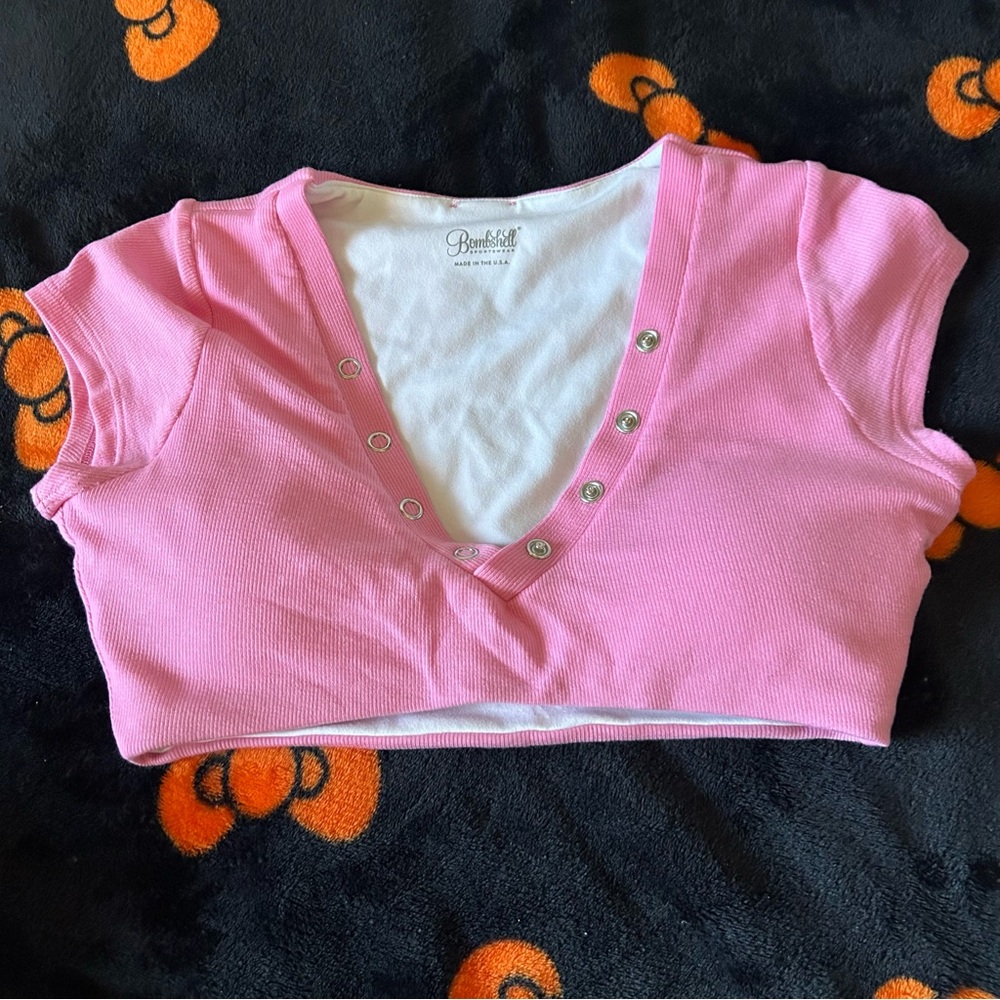 Bombshell Sportswear Snap Top